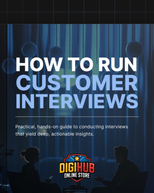 How to Run Effective Customer Interviews Bundle